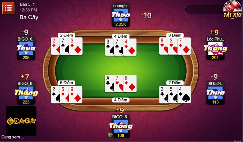 Game Bài daga - Poker tạo chiều sâu chiến thuật